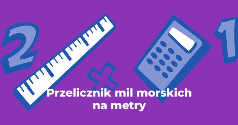 Przelicznik mile morskie na metry