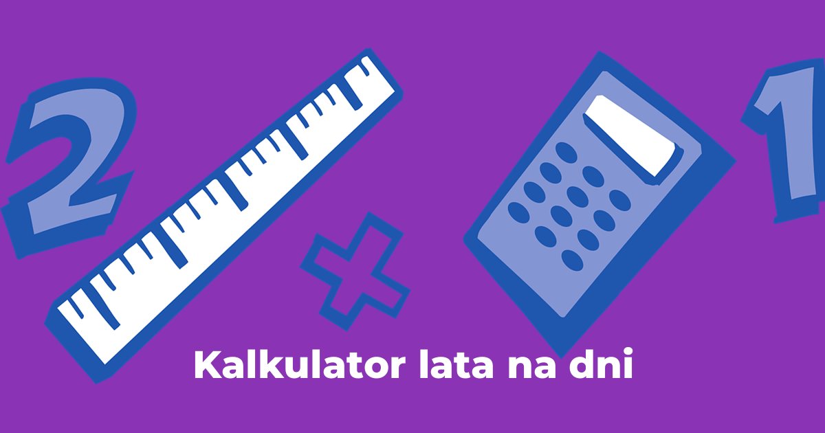 Kalkulator lata na dni