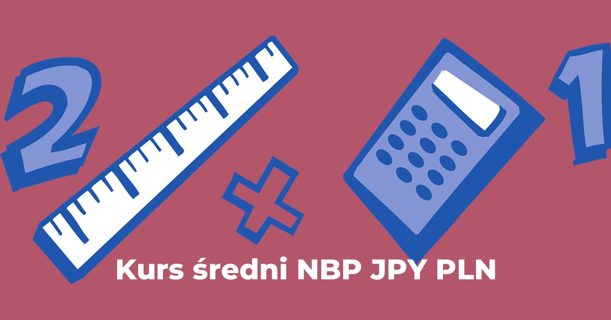 Kurs średni NBP JPY PLN